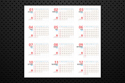 Calendar 2018 Planner Design, a Stationery Template by WORAKAMON Design Studio (Thumbnail 5 of 6)