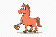 Cute Horse Cartoon Character, an Animal Illustration by Partikusi Design (Thumbnail 3 of 3)