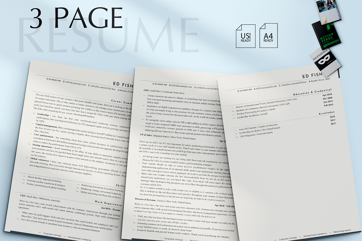 Executive Assistant CV Templates, a Resume Template by Career Canvas (Photo 3 of 11)