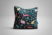 Rabbit vector seamless patterns., a Pattern Graphic by Orangepencil (Thumbnail 2 of 3)