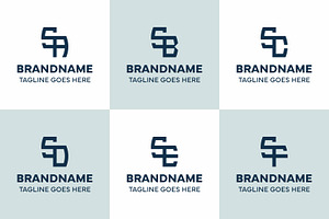 Letters SA SB SC SD SE SF Logo