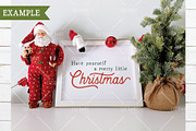 Christmas Frame Mockup 12, a Product Mockup by CatBoneDesign (Thumbnail 2 of 3)