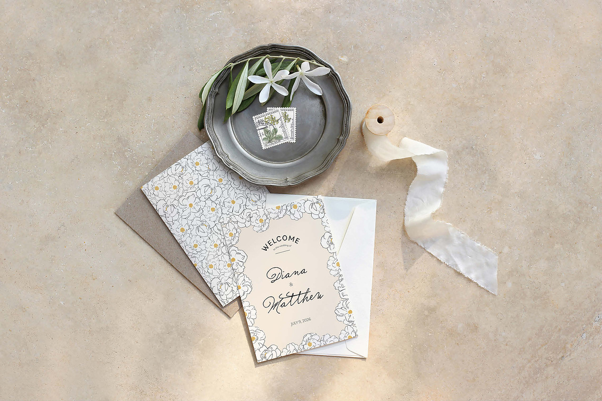 Wedding invitations bundle, an Illustration by FiorenzaMarani (Photo 7 of 15)