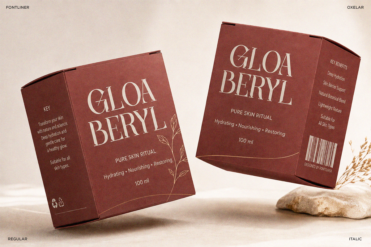 Oxelar - Luxury Editorial Serif Font, a Serif Font by Font Liner (Photo 5 of 10)