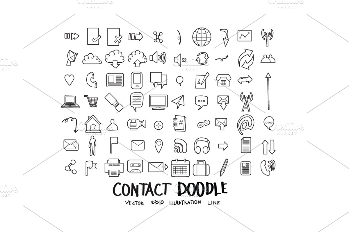 611 doodle line icons set, an Outline Icon by TKDoodle (Photo 3 of 10)