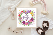 Mother's Day Flowers Sublimation, an Object Illustration by CraftArtStudio (Thumbnail 4 of 4)