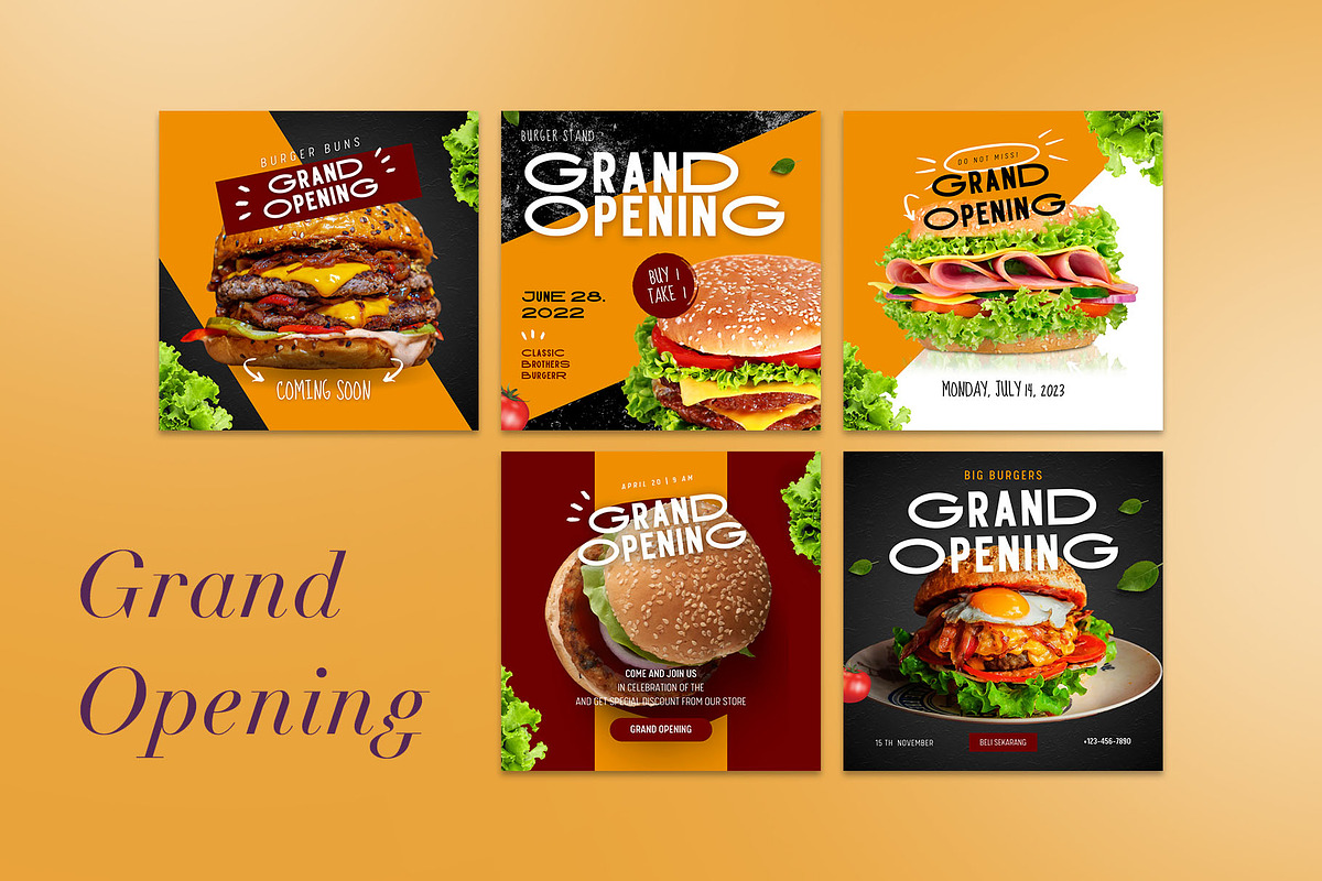 Burger / Food Instagram | CANVA, a Social Media Template by Azruca (Photo 15 of 17)
