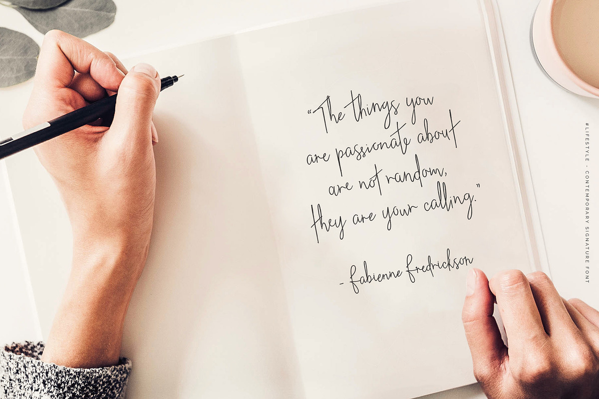 #lifestyle | SIGNATURE SCRIPT FONT, a Script Font by Sophia J Caldwell (Photo 15 of 17)