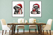 Whimsical Teddy Bear Christmas PNG, a Seasonal Illustration by Canvas Craft (Thumbnail 7 of 10)