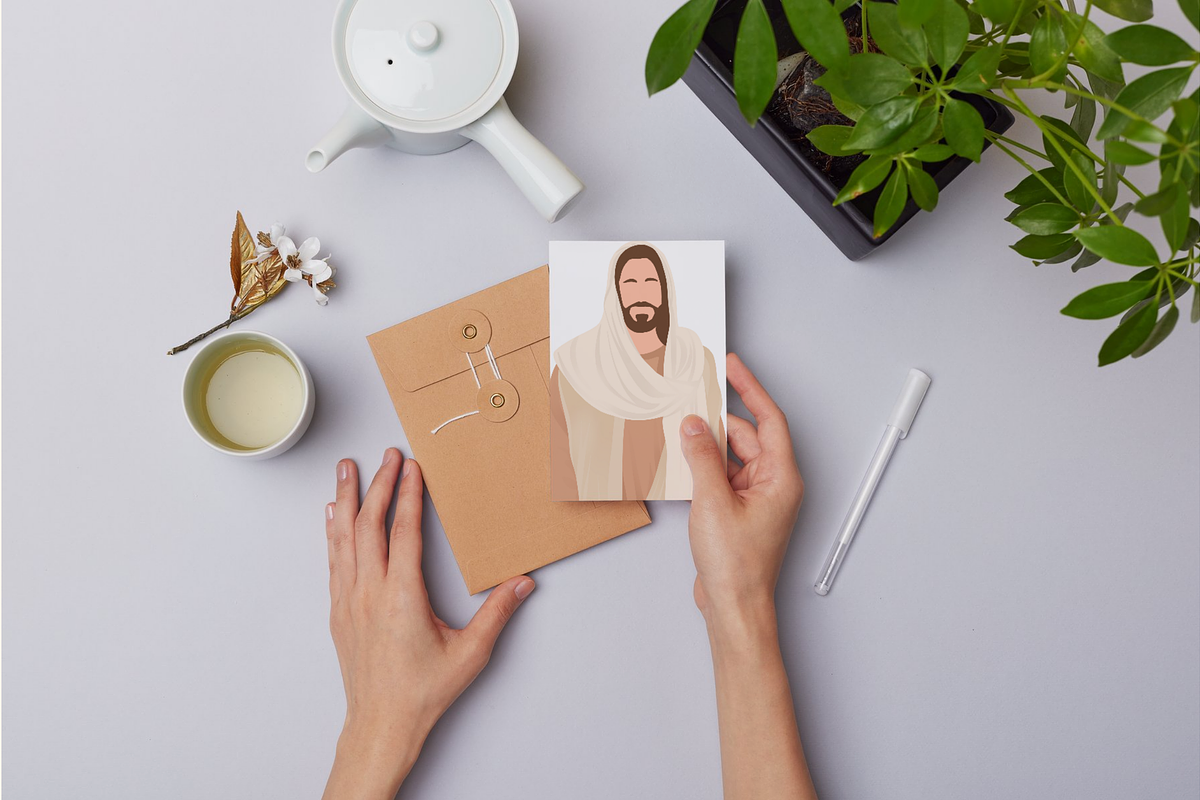Minimalist Illustration Jesus Christ, a Person Illustration by Made bynath (Photo 3 of 3)