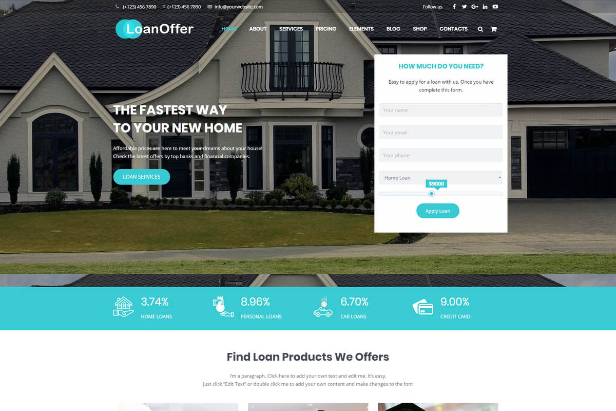 LoanOffer - Loan & Business Theme, a WordPress Template by Cherry Wordpress Theme (Photo 3 of 10)