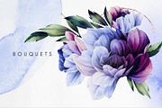 Watercolor Floral Bundle, a Texture Illustration by ollalya (Thumbnail 101 of 112)