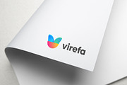 V letter lotus logo, a Branding & Logo Template by Logodesignpond (Thumbnail 3 of 3)
