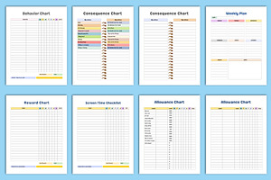 2024-2025 Kids Chore Charts Canva