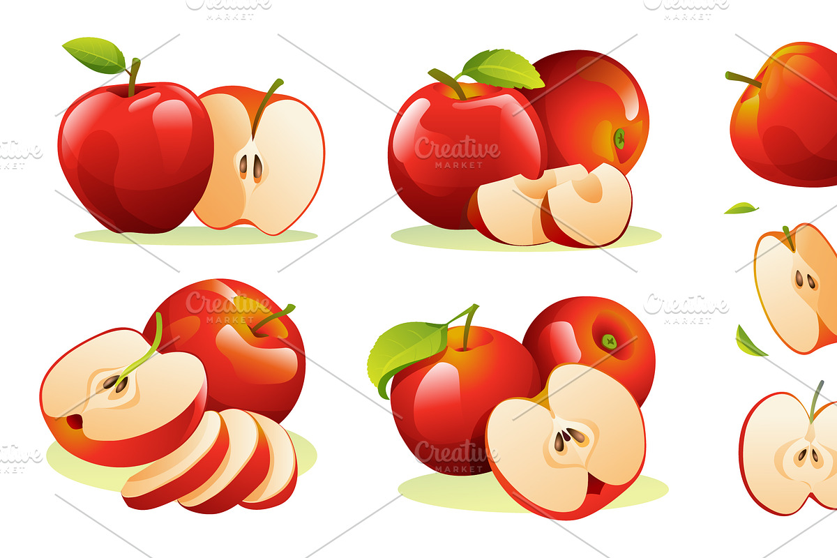 Fruit Cartoon Collection, a Decorative Illustration by YG Studio (Photo 2 of 22)