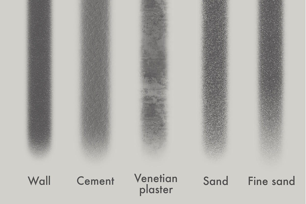 11 Texture brushes for Procreate, a Brush Add-On by Andreen (Photo 2 of 9)