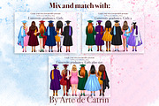 University Graduates Boys Clipart, a Graphic by ArtedeCatrin (Thumbnail 11 of 11)