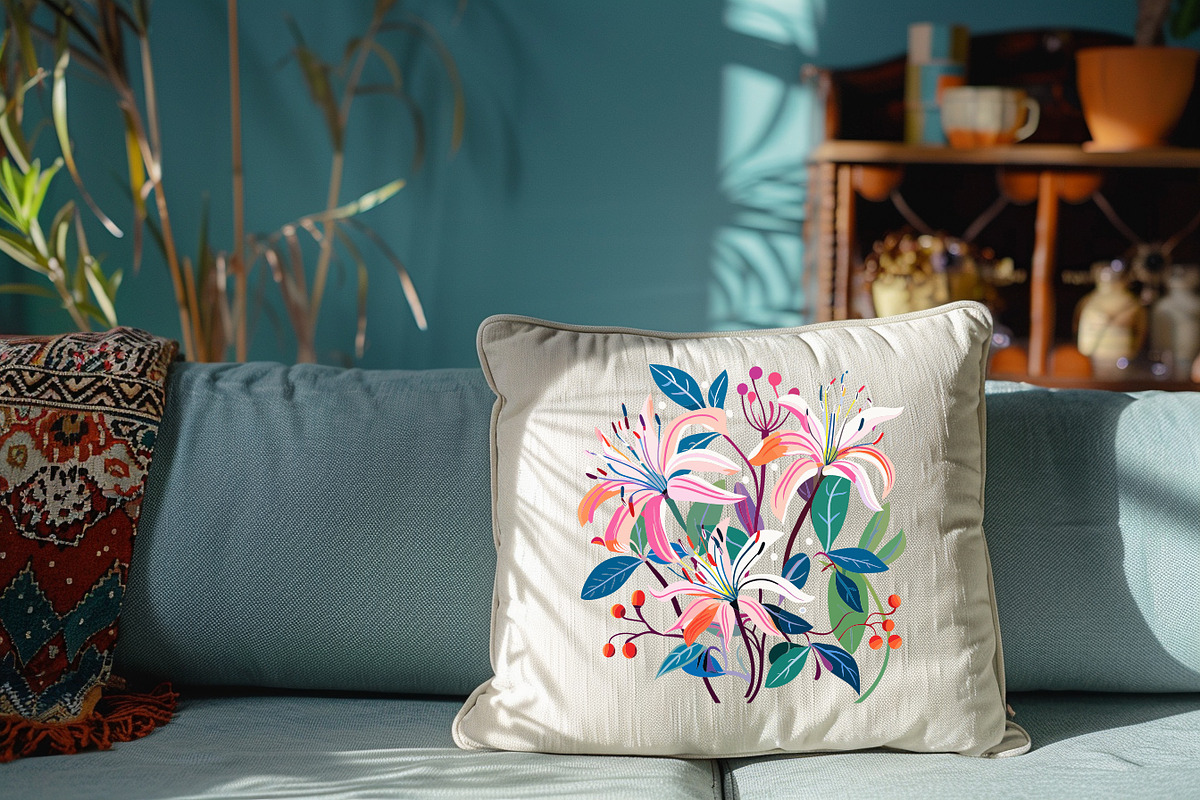 Birth Month Flower Market Wall Art, an Object Graphic by Olya Creative (Photo 10 of 12)