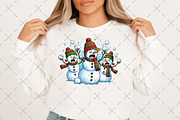 Funny Christmas Snowman Png, an Illustration by Craft Nest (Thumbnail 3 of 6)
