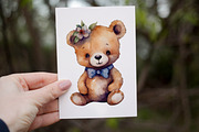Teddy Bear Clipart. AI, an Animal Illustration by BonbonnyDesigns (Thumbnail 4 of 5)