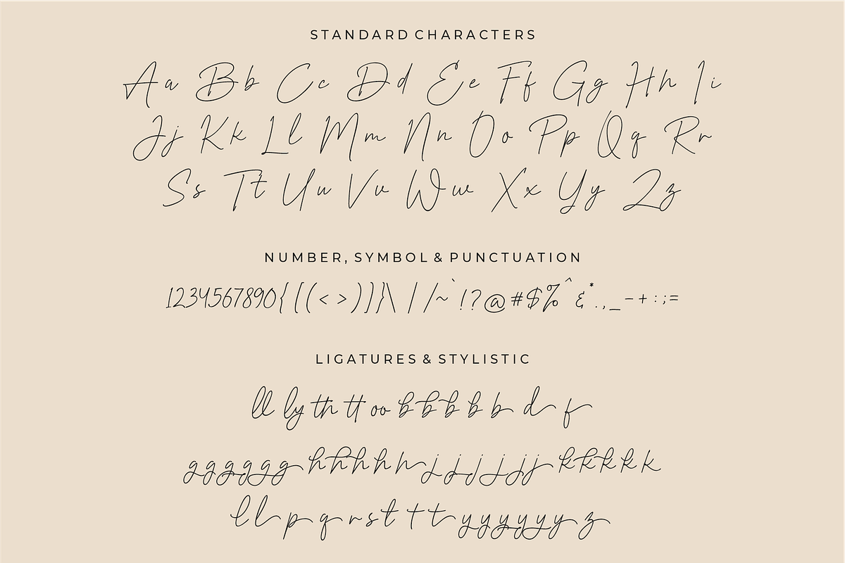 Prettier Script - Stylish Monoline, a Script Font by 50Fox (Photo 11 of 11)