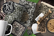 Tea Graphic Doodles Patterns, a Pattern Graphic by BALABOLKA (Thumbnail 5 of 6)