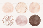 Nude Tone Watercolor Circles, an Object Graphic by Indie Grace Design (Thumbnail 3 of 4)