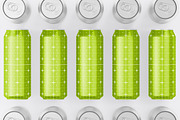 Set Metallic Cans Mockup, a Product Mockup by OneVectorStock (Thumbnail 9 of 10)