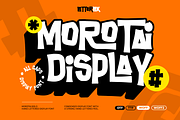 Morotai Hand-Lettered Display Font, a Sans Serif Font by Font De Rico (Thumbnail 1 of 6)