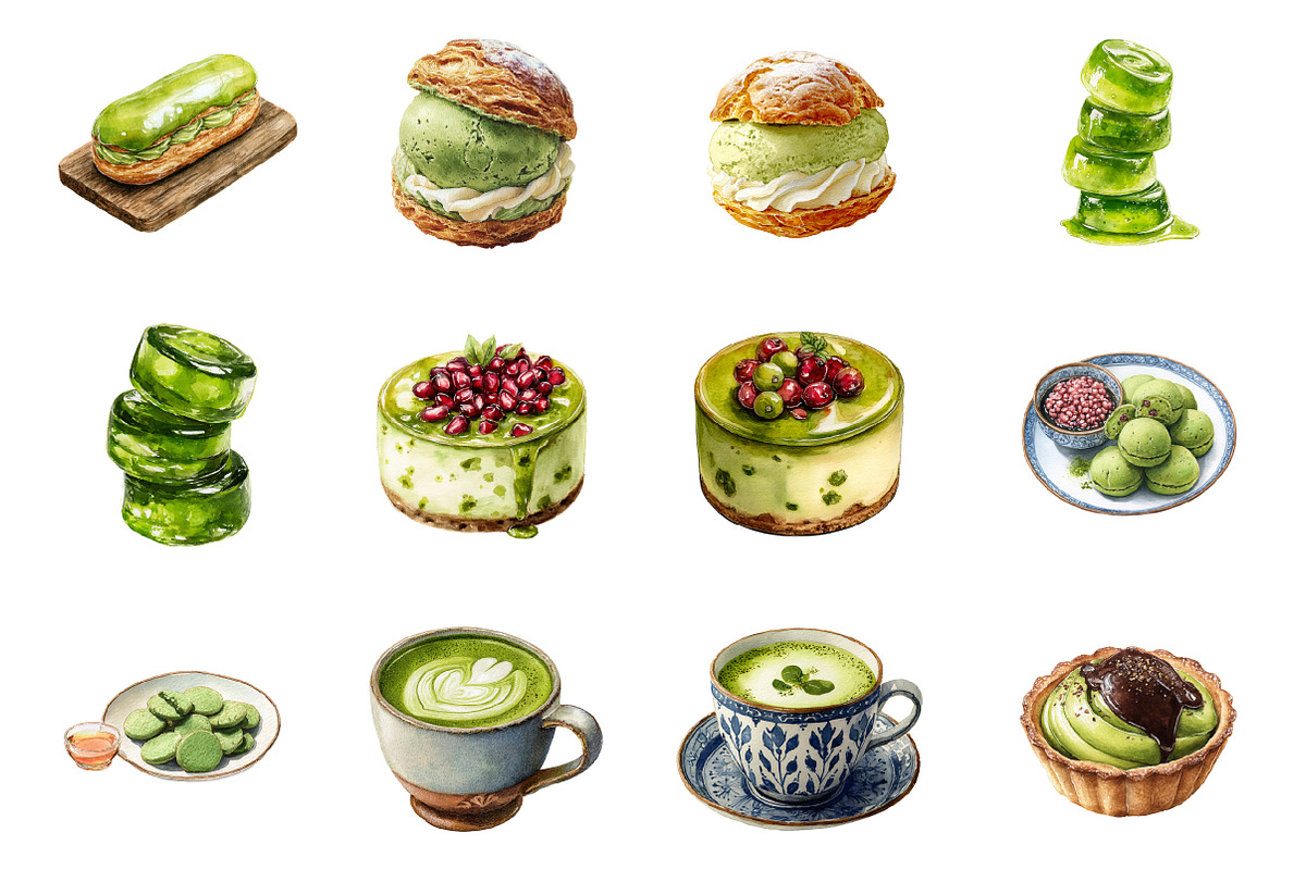 Japanese Deserts Clipart, an Illustration by Design Market (Photo 2 of 3)