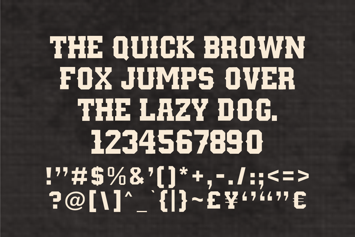 Black Cowboy - Bold Western Font, a Slab Serif Font by KiddoGlyphs Studio (Photo 5 of 5)