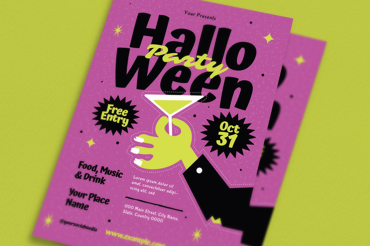 Halloween Party Event Flyer, a Flyer Template by Guuver (Photo 2 of 3)