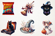 Cute Vintage Aesthetic Halloween PNG, an Illustration by RobertsArt (Thumbnail 5 of 7)