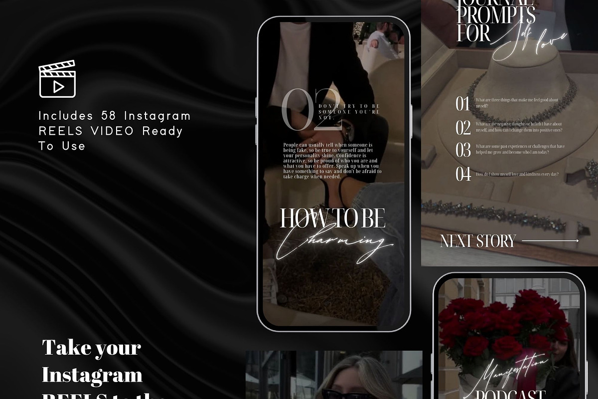 Instagram Reel Templates - Canva, a Social Media Template by design4social (Photo 3 of 5)
