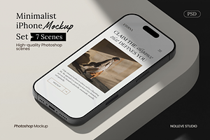 Minimalist iPhone Mockup Bundle