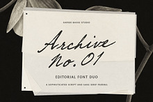 Archive 01 - Editorial Font Duo