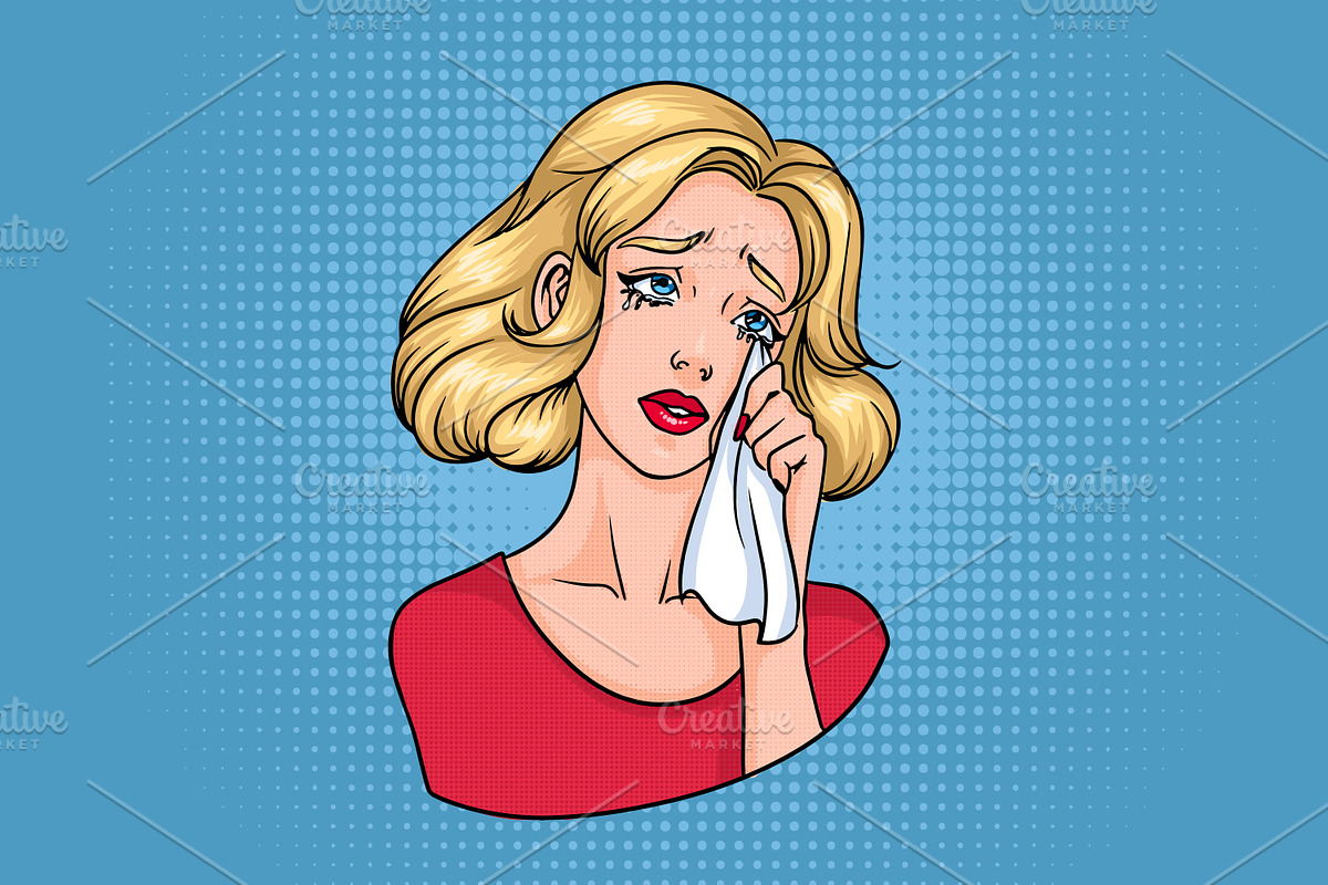 Crying woman face, a Person Illustration by Good Studio (Photo 1 of 3)