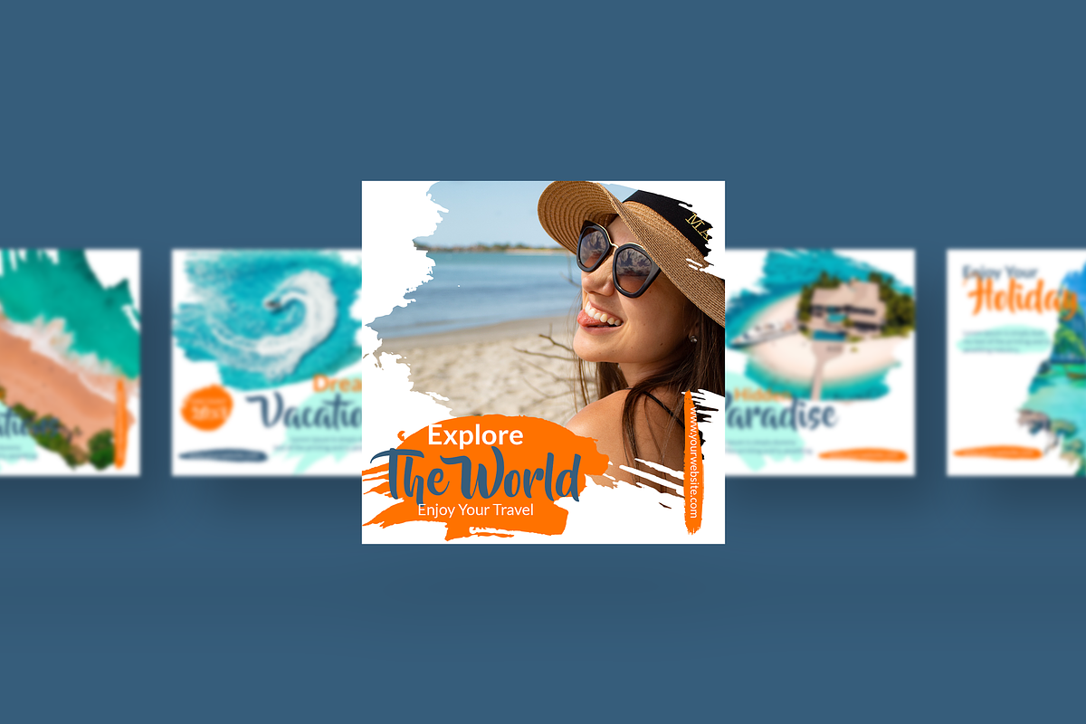 Travel - Instagram Post Template, a Social Media Template by UnicodeID (Photo 4 of 5)