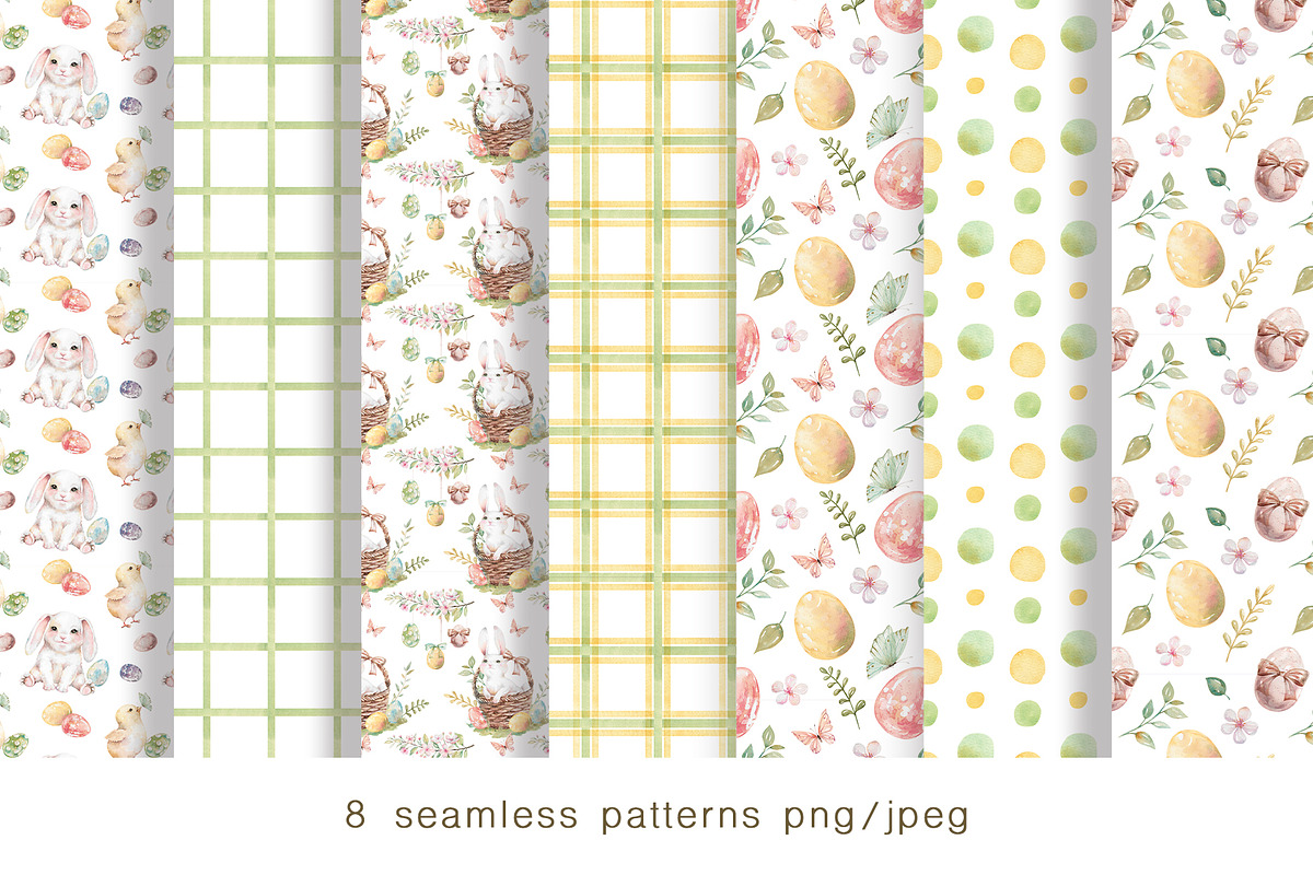 Easter Rabbits watercolor clipart, an Animal Illustration by Eva Kleinman (Photo 12 of 14)