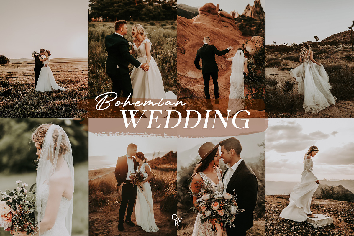 10 Boho Wedding Lightroom Presets, a Preset Add-On by CVR Presets (Photo 3 of 7)