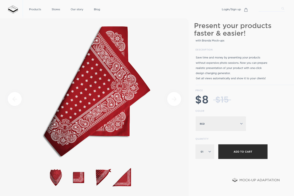 Bandana Mock-up, a Mask Mockup by Branda Keeps (Photo 12 of 17)