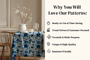 Cyanotype Gold Seamless Patterns, a Pattern Graphic by Ninterints (Thumbnail 7 of 13)