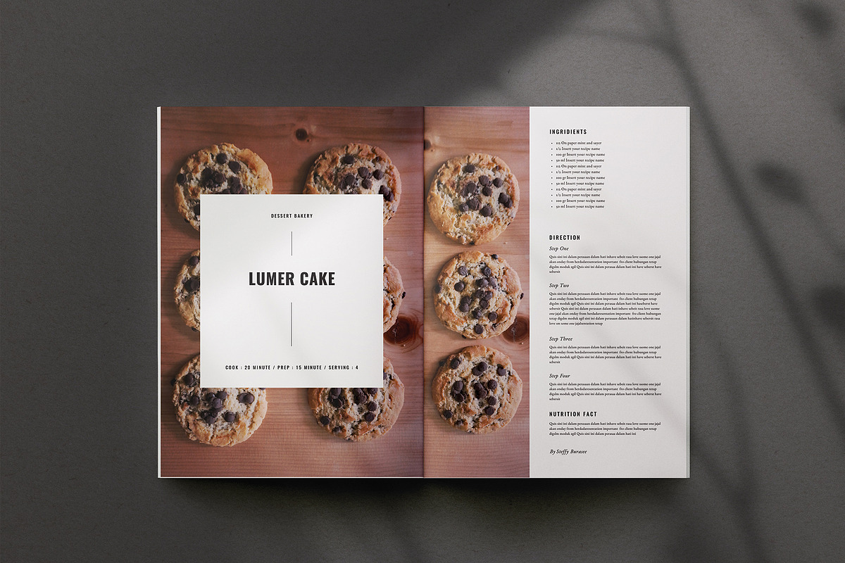 Canva Recipe Book / Cookbook, a Brochure Template by Occy Design (Photo 8 of 12)