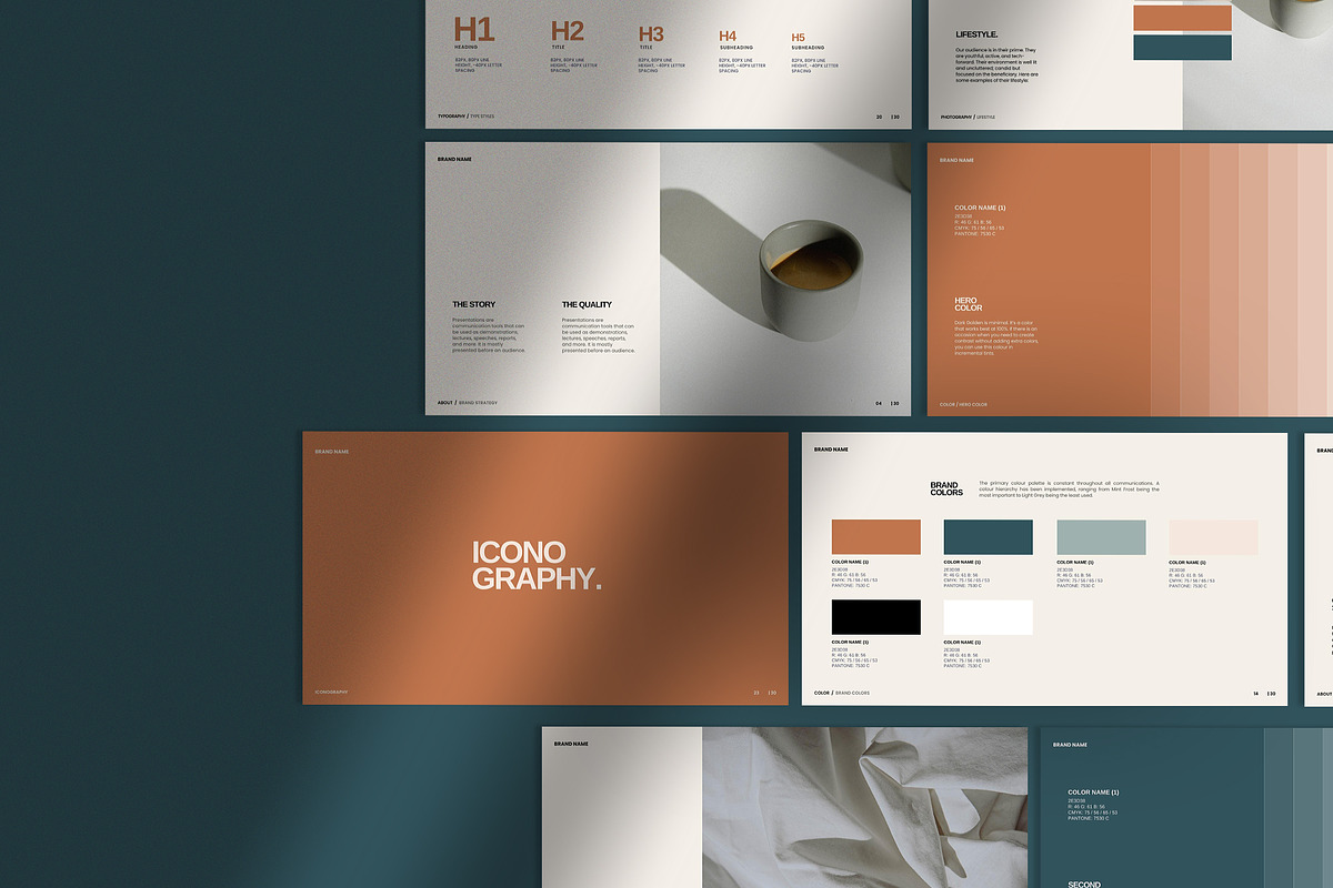 Brand Guidelines Canva Template, a Branding & Logo Template by Prapti Design (Photo 3 of 9)