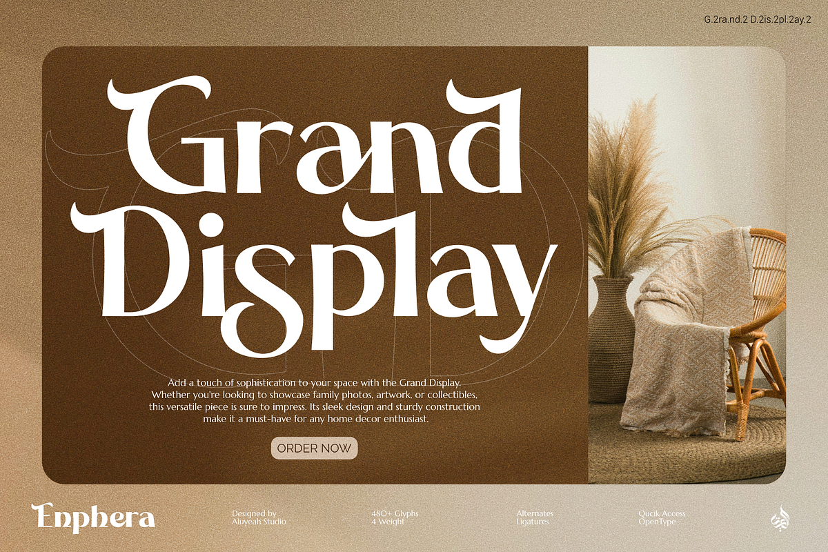 Enphera, a Serif Font by Aluyeah Studio (Photo 10 of 15)