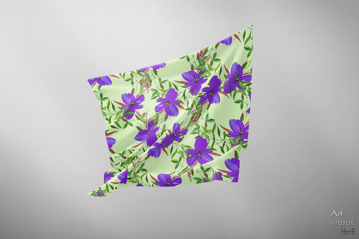 Seamless Floral Crystal Textures, a Pattern Graphic by Arthitecture Home (Photo 10 of 11)