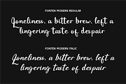 Fonten Modern - Contemporary Script, a Script Font by Indotype Foundry (Thumbnail 5 of 10)