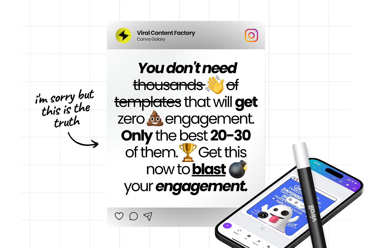 Funny Canva Templates for IG, a Social Media Template by Virall (Photo 5 of 10)
