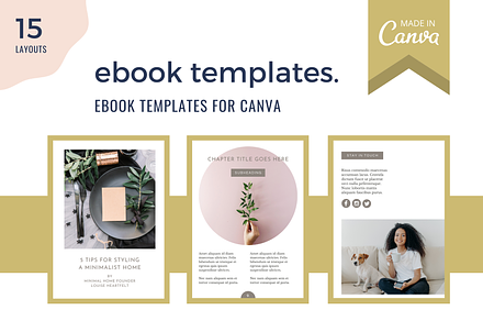 Ebook template for Canva