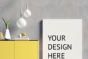 9 mock up poster frame in interior, a Print Template by ChromiumHeart (Thumbnail 2 of 10)